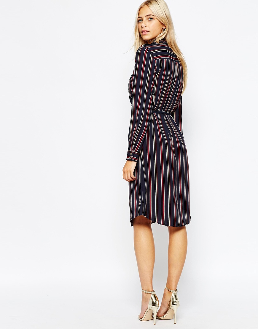 oasis stripe shirt dress