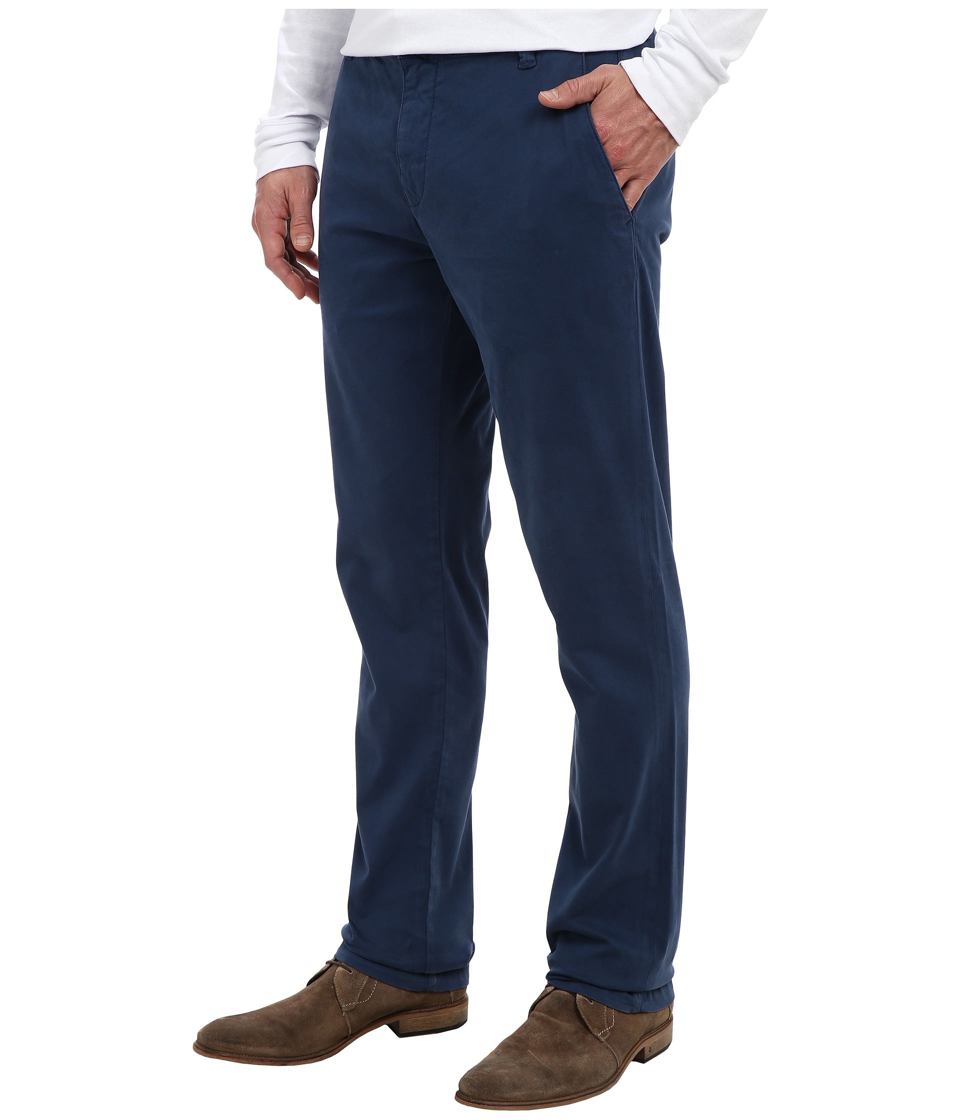 Mavi Mens Edward Regular Rise Slim Straight Leg Chino Pants