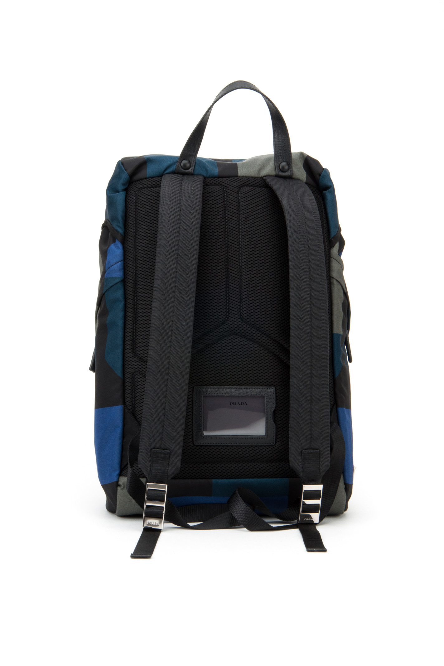Prada Borsa Viaggio Tessuto Stampato in Black for Men (BLUETTE) | Lyst  