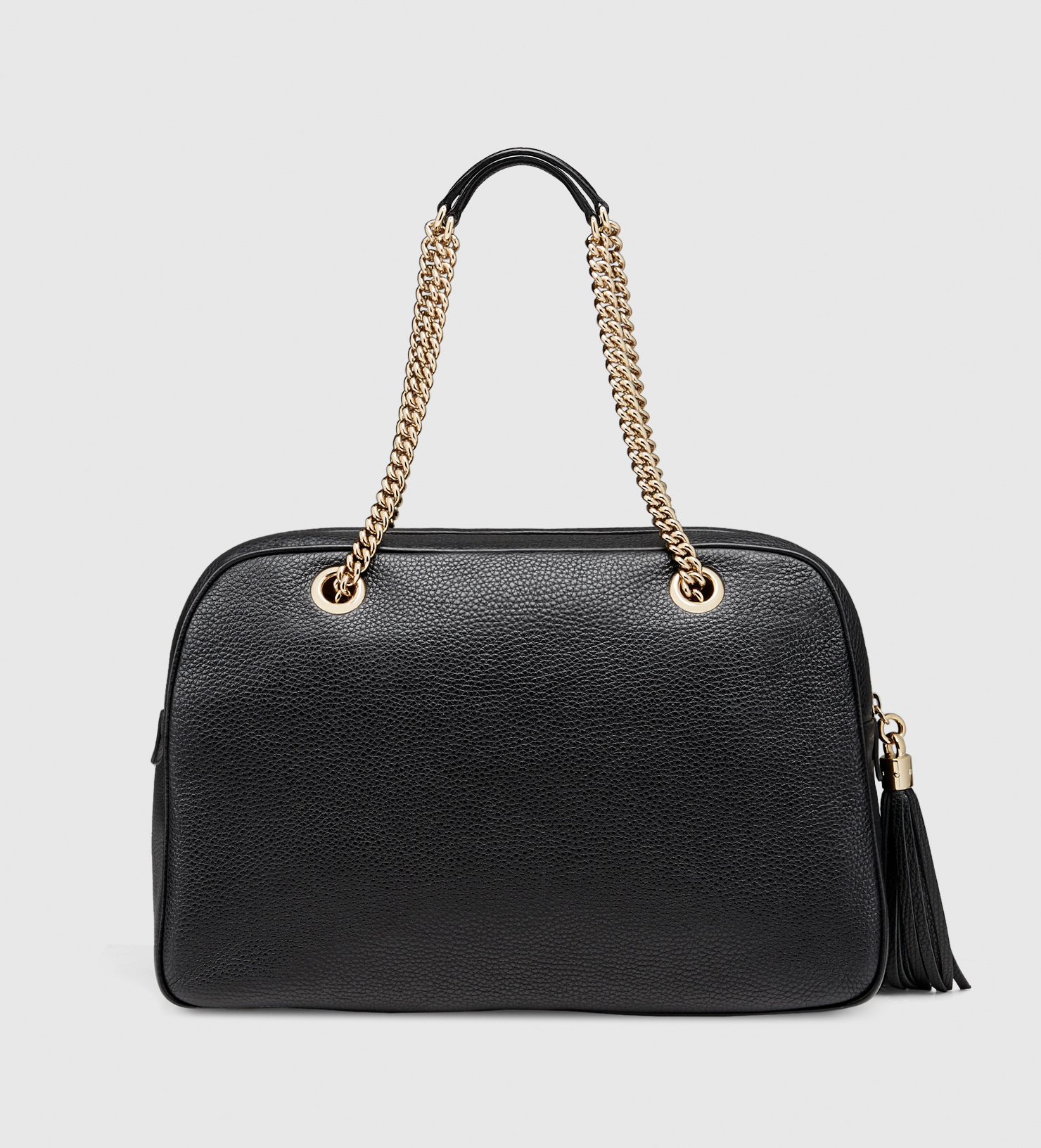 Gucci Soho Leather Shoulder Bag in Black - Lyst