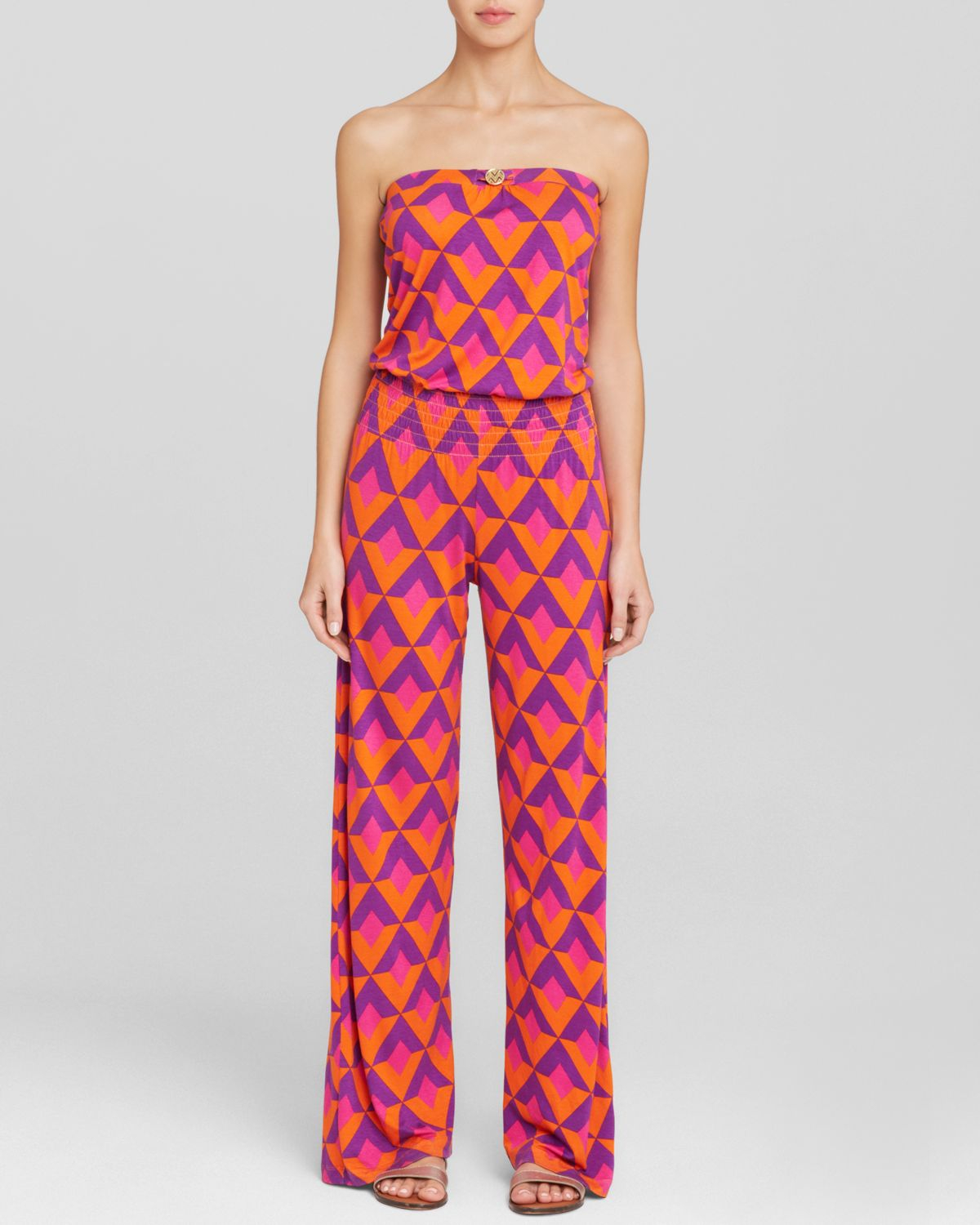 printed culotte jumpsuit