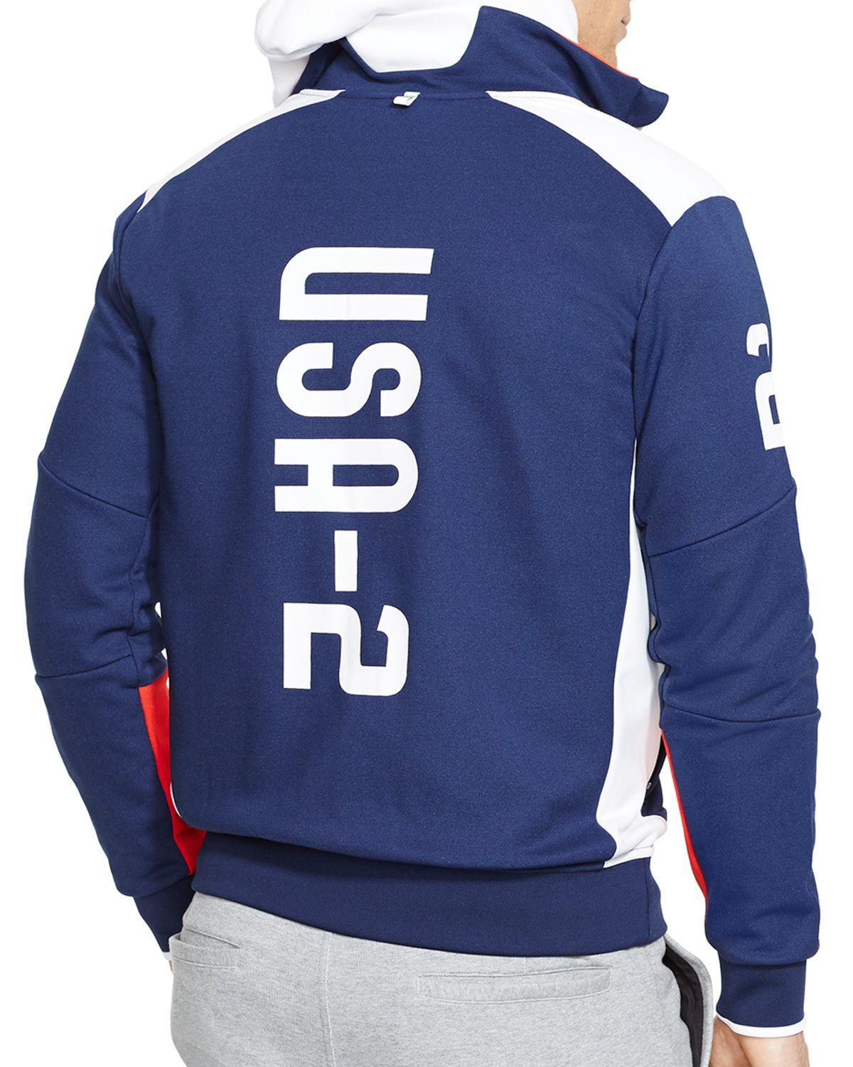 Ralph Lauren Polo Sport Usa Fullzip Track Jacket in French Navy (Blue
