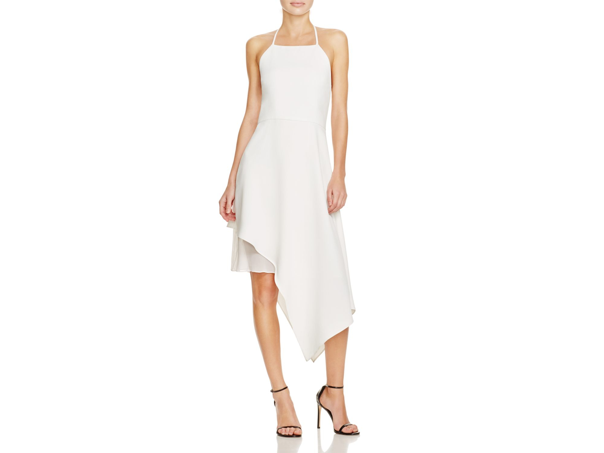 off white halter dress