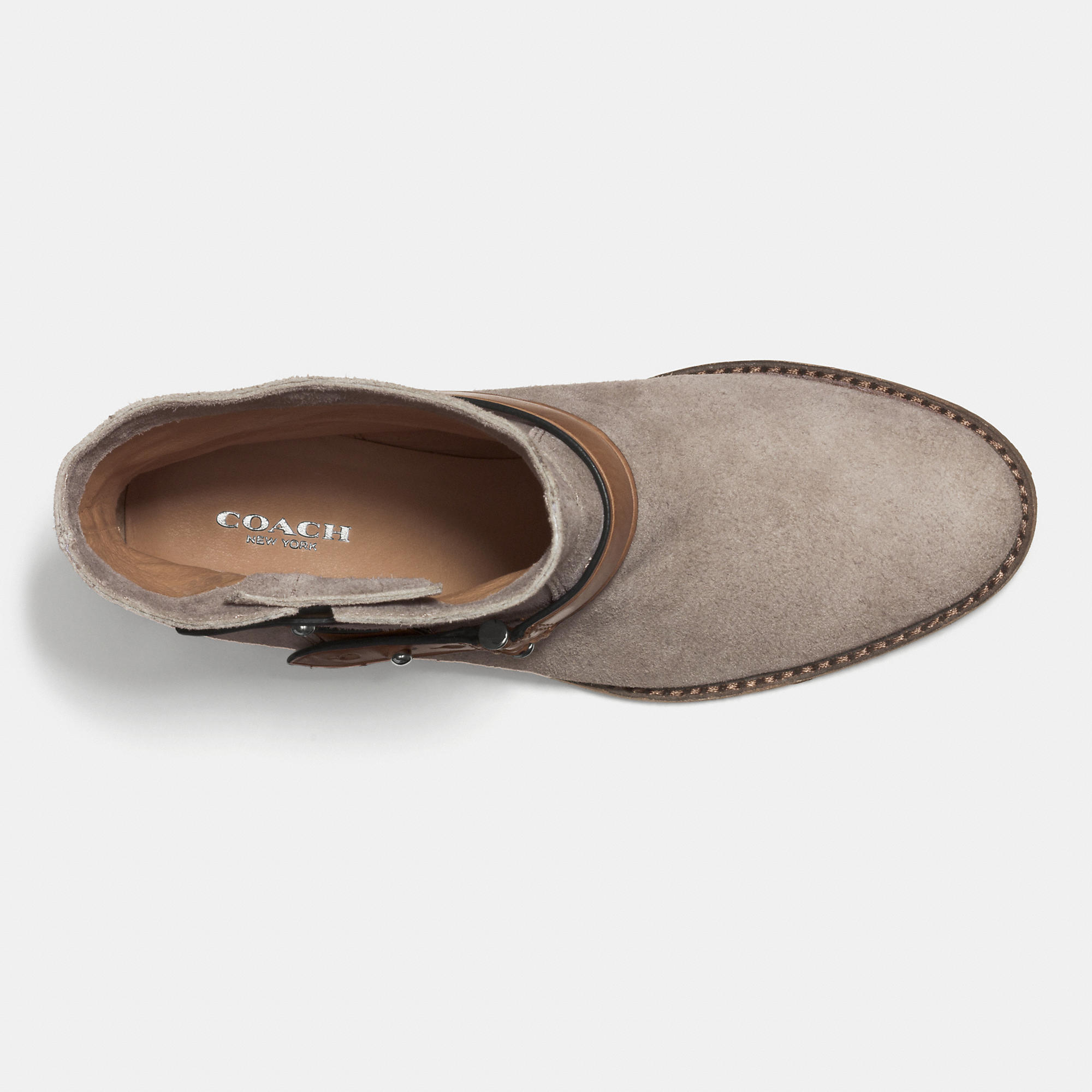 coach grey booties