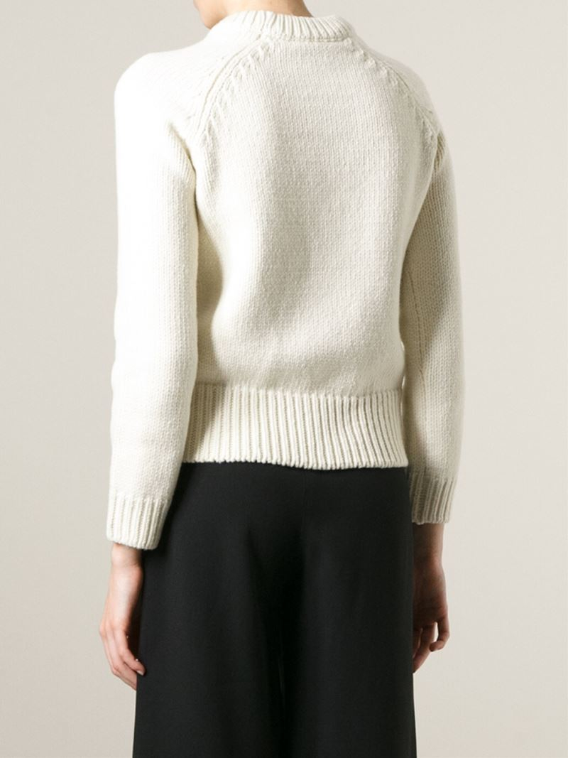 Marc By Marc Jacobs 'Don'T Panic' Sweater in White | Lyst
