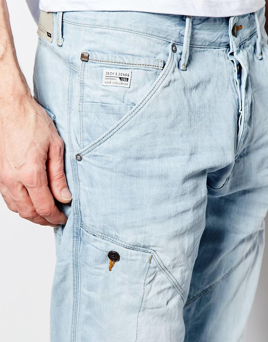 jack and jones light blue jeans