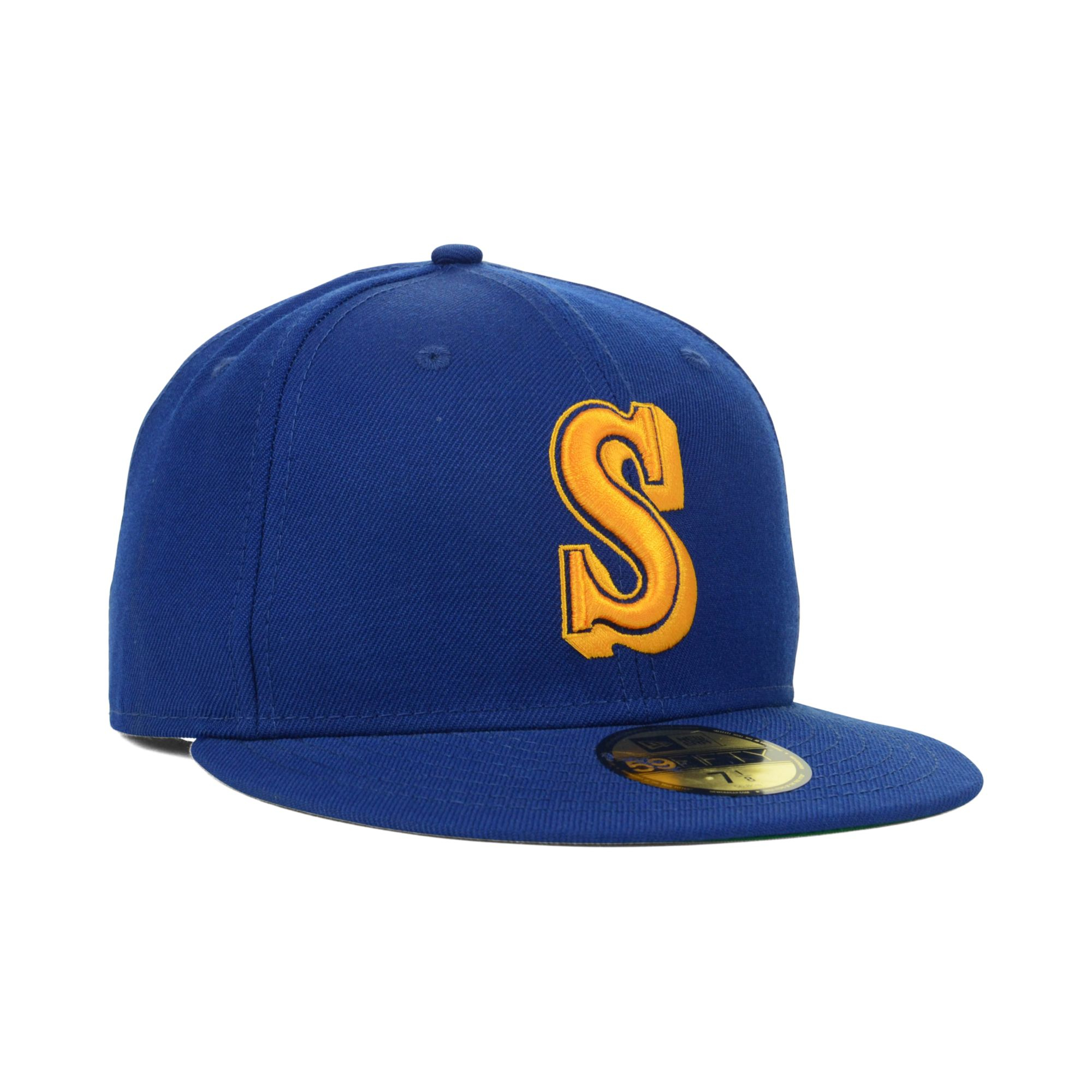 New era Seattle Mariners Mlb Cooperstown 59Fifty Cap in Blue for Men ...