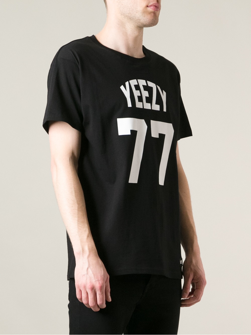 LES (ART)ISTS Yeezy 77 Tshirt in Black for Men | Lyst