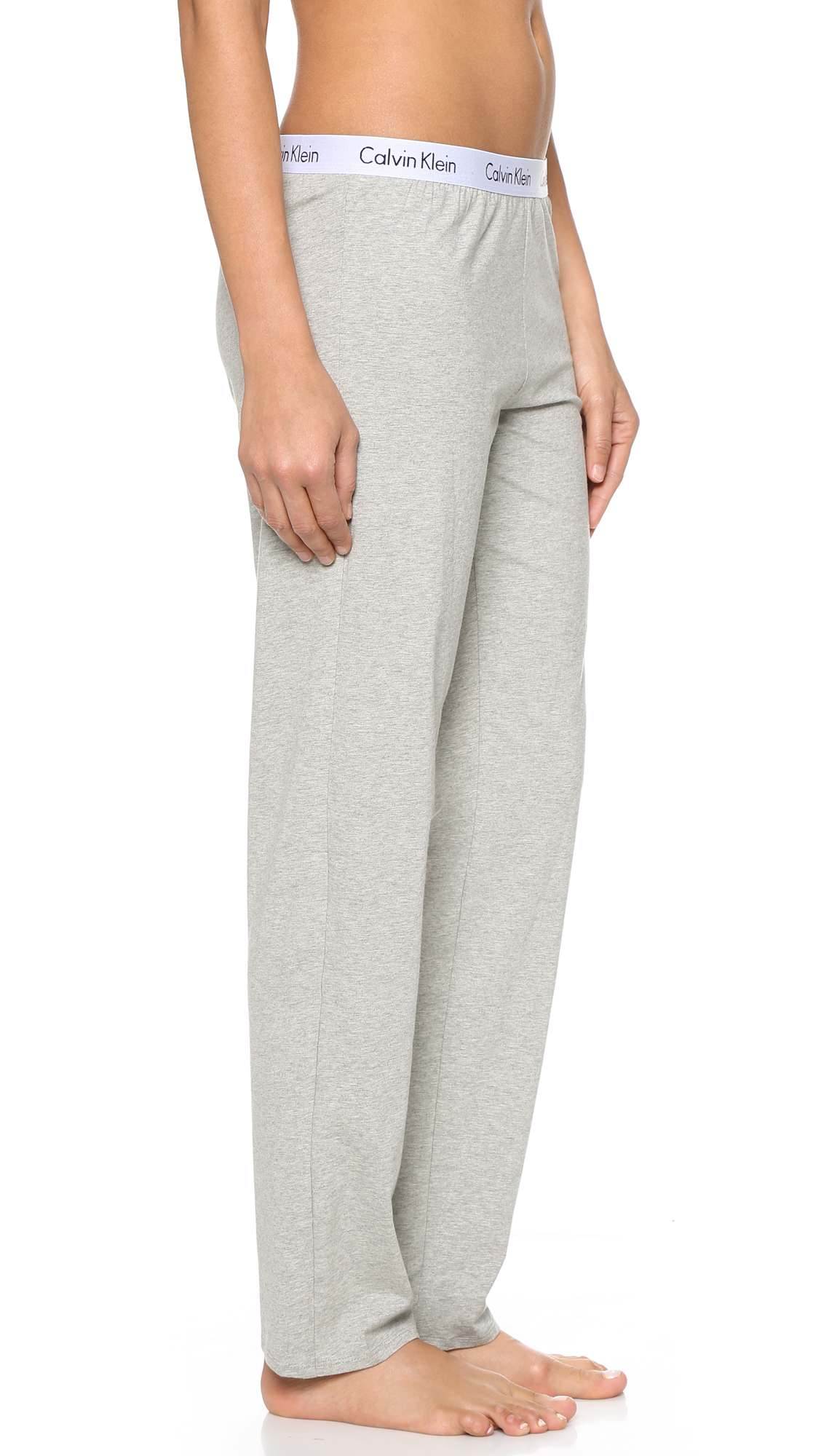 Calvin Klein Underwear MODERN COTTON - Pyjama bottoms - grey  heather/mottled grey 