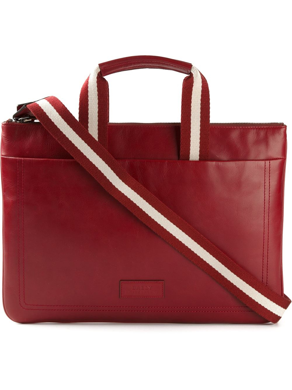Lyst Bally Tigan Laptop Bag in Red for Men