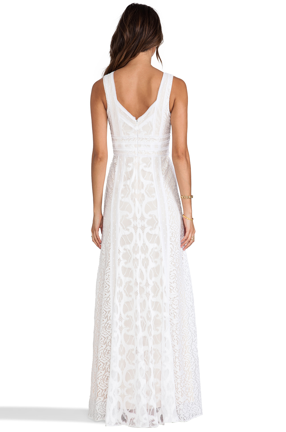 BCBGMAXAZRIA Kelley Dress in White - Lyst