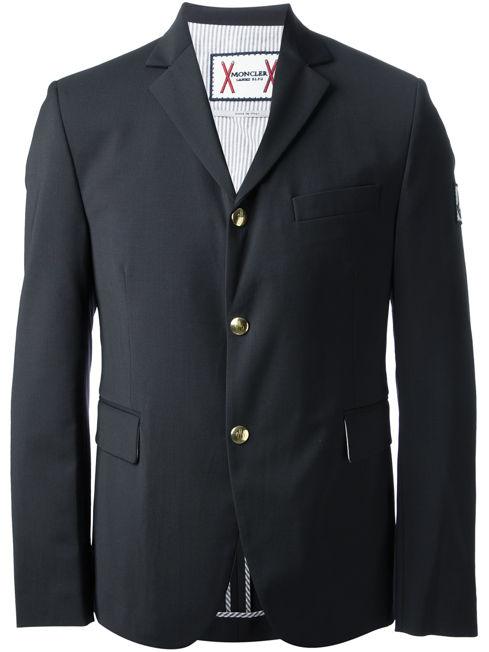 Moncler Gamme Bleu Suit Jacket in Blue for Men - Lyst