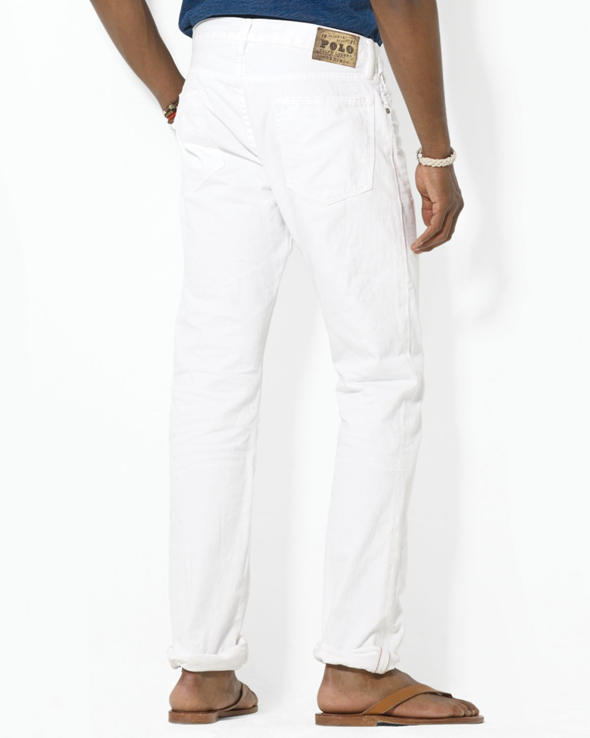 ralph lauren white jeans mens