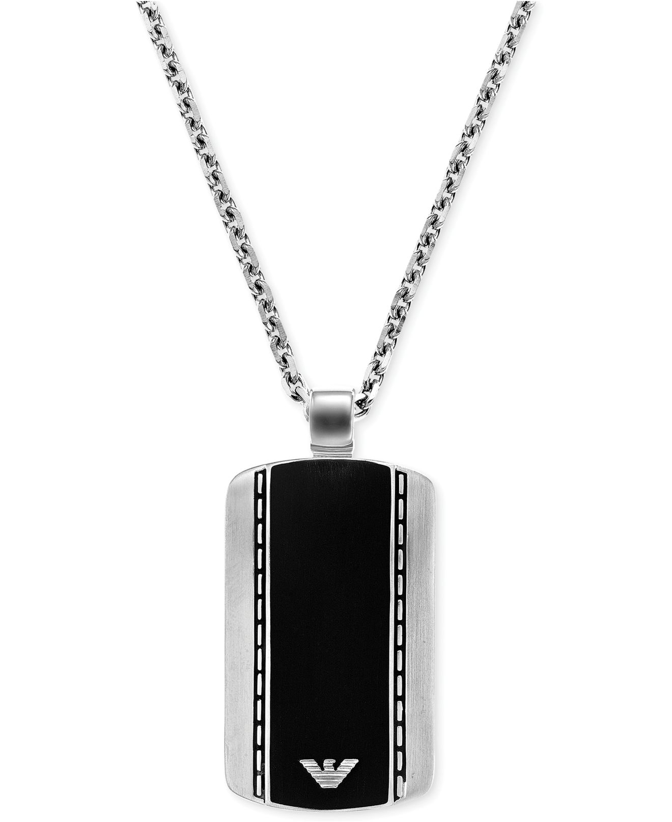 armani exchange dog tag