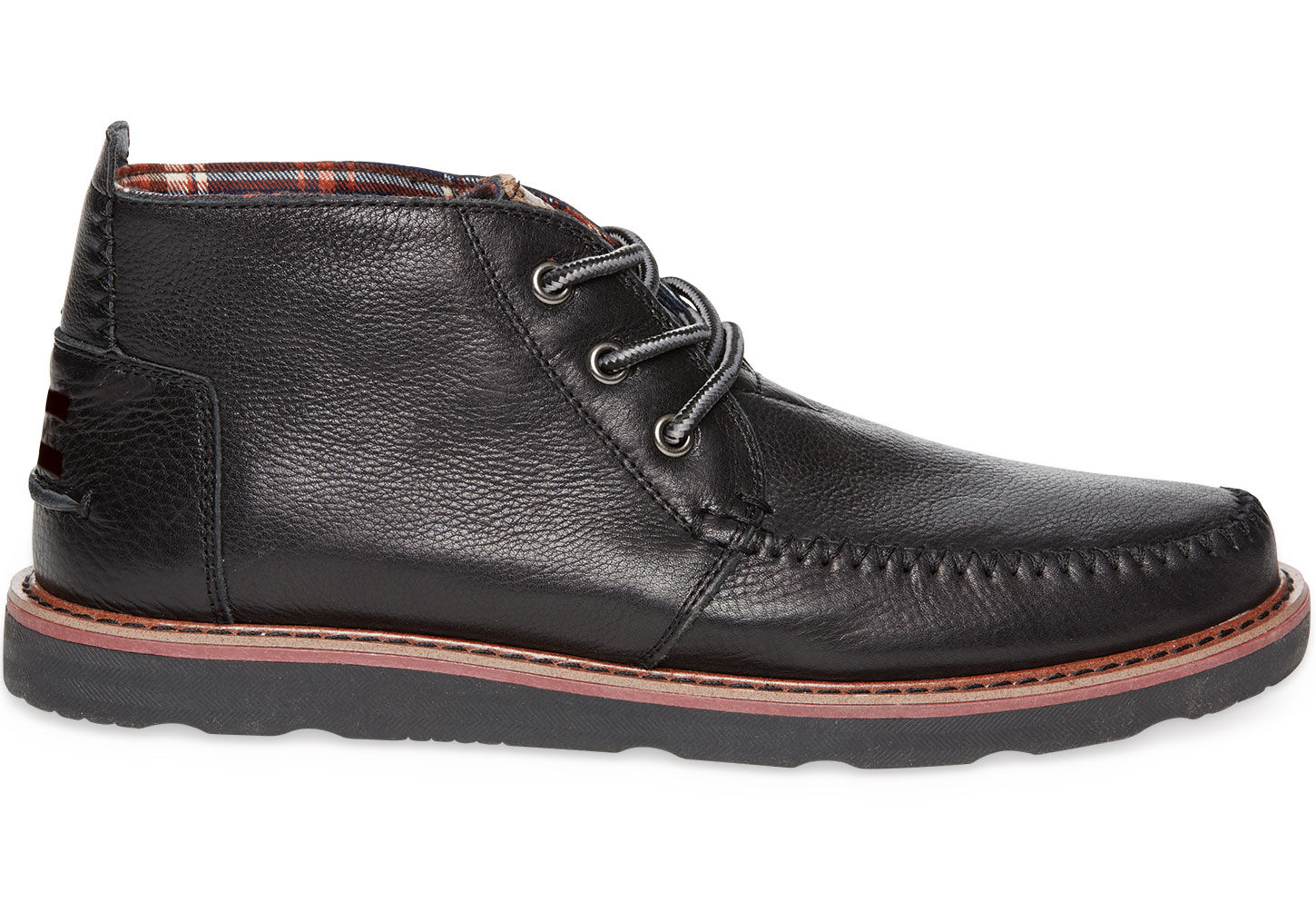 Toms Black Leather Men'S Chukka Boots in Black for Men | Lyst