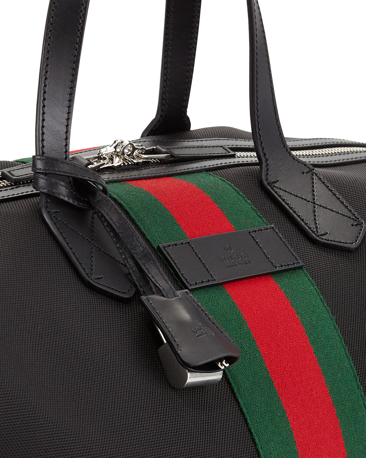 Gucci Techno Canvas Duffel Bag in Black for Men - Lyst