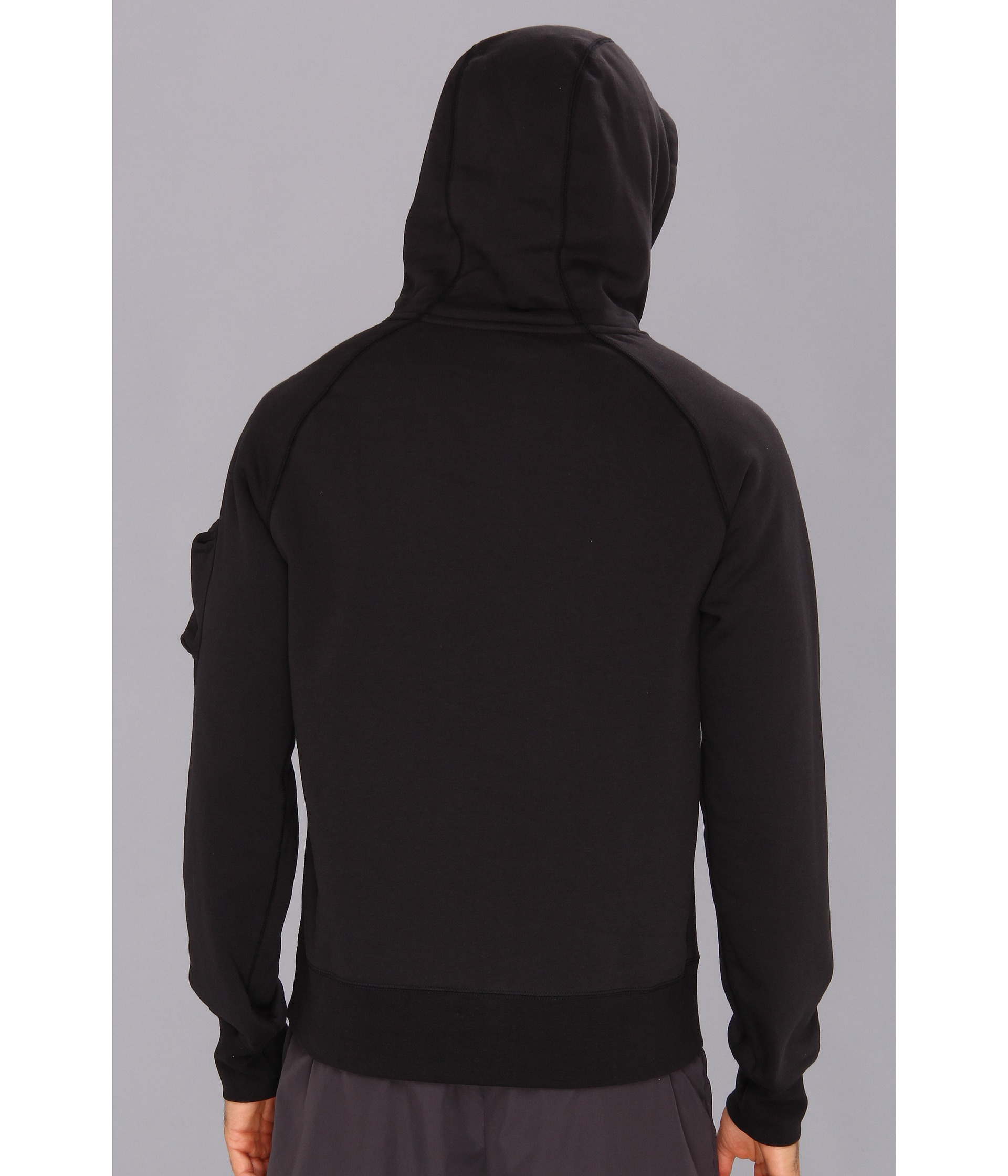 Nike Aw77 Fleece Pullover Hoodie in Black/White (Black) for Men - Lyst