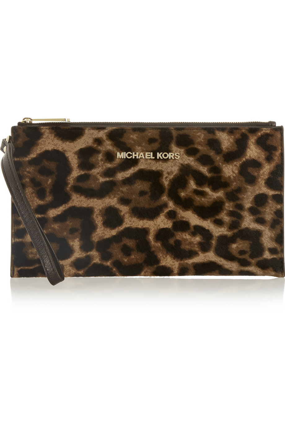 michael kors leopard print clutch bag