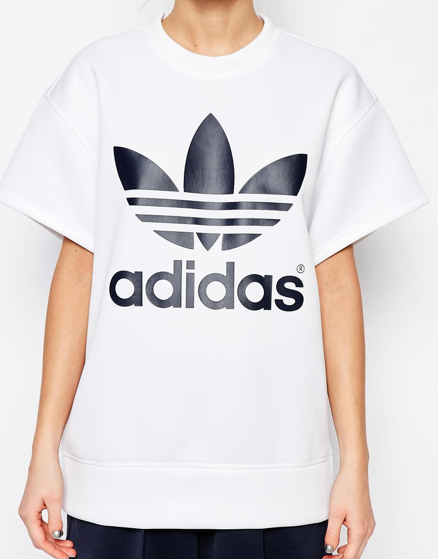 adidas top white