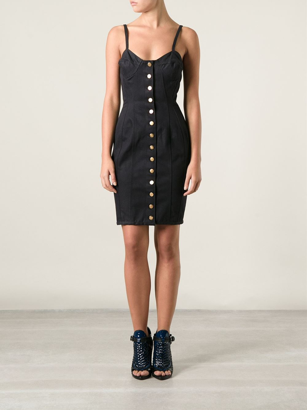 Jean paul gaultier 'Junior Gaultier' Corset Dress in Blue Lyst