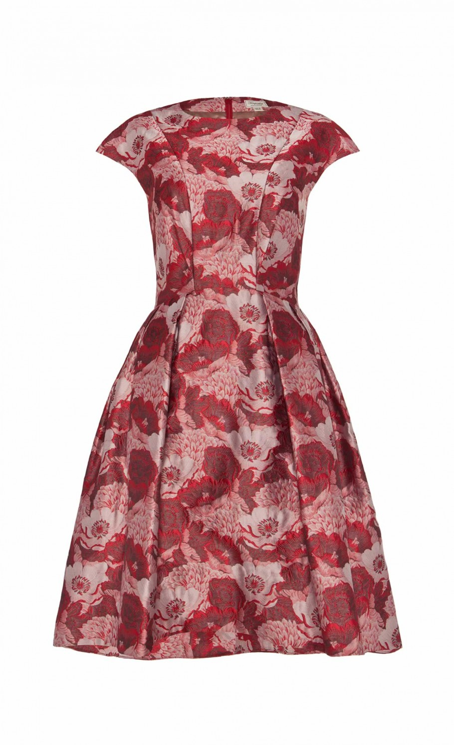 Lyst - Temperley London Rosa Jacquard Structured Dress in Red