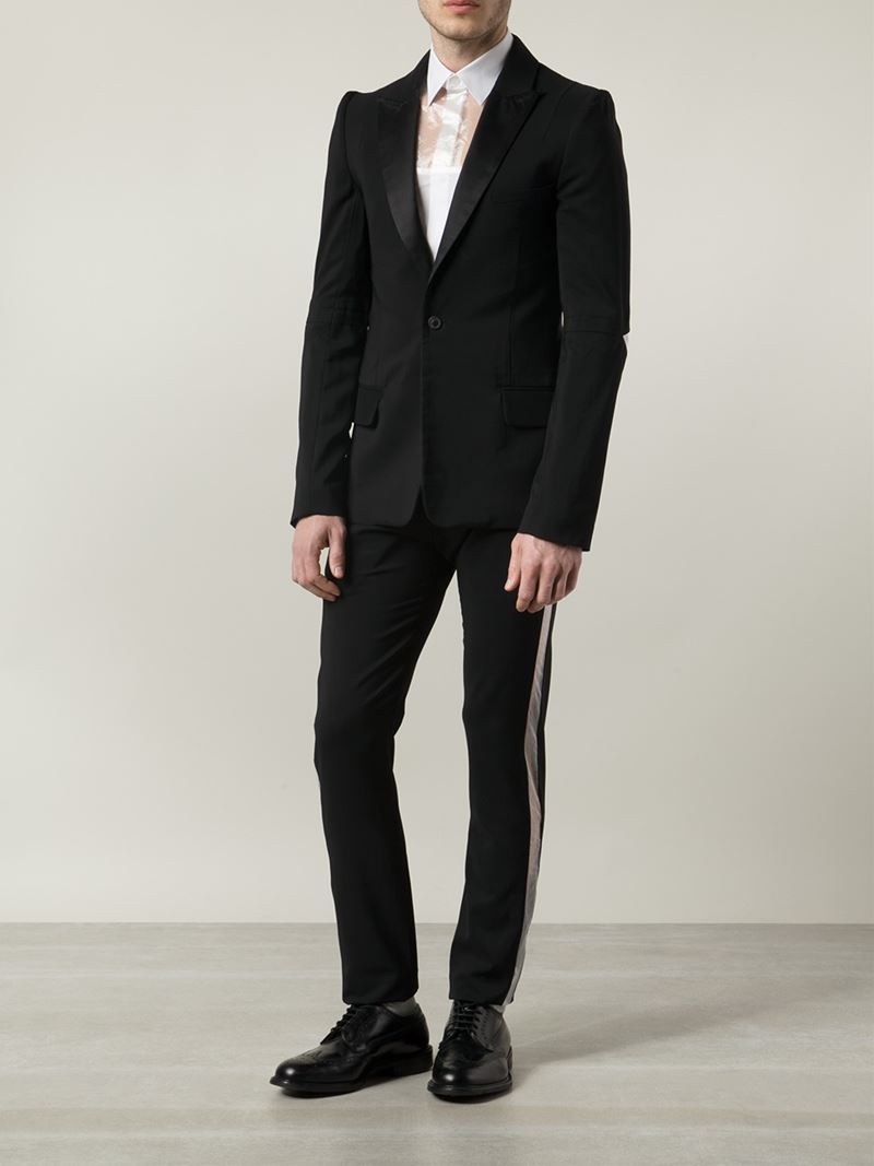 formal trousers with side stripe