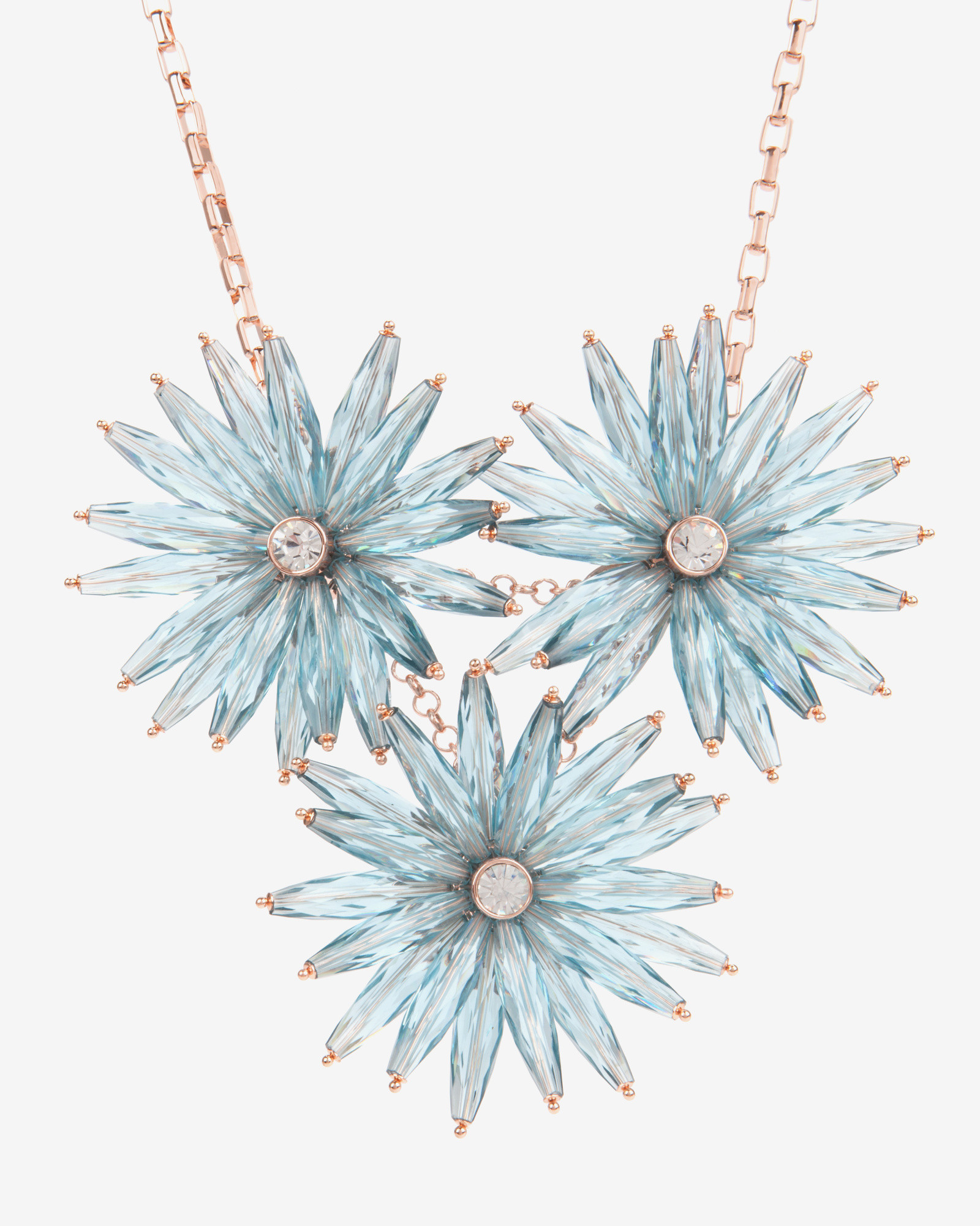 Ted baker Starburst Flower Necklace in Floral (Blue)