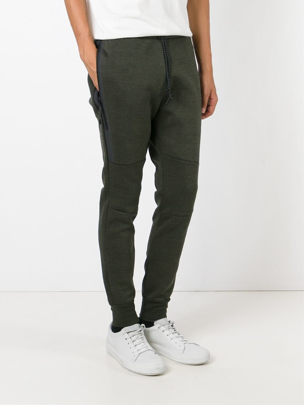 green nike track pants