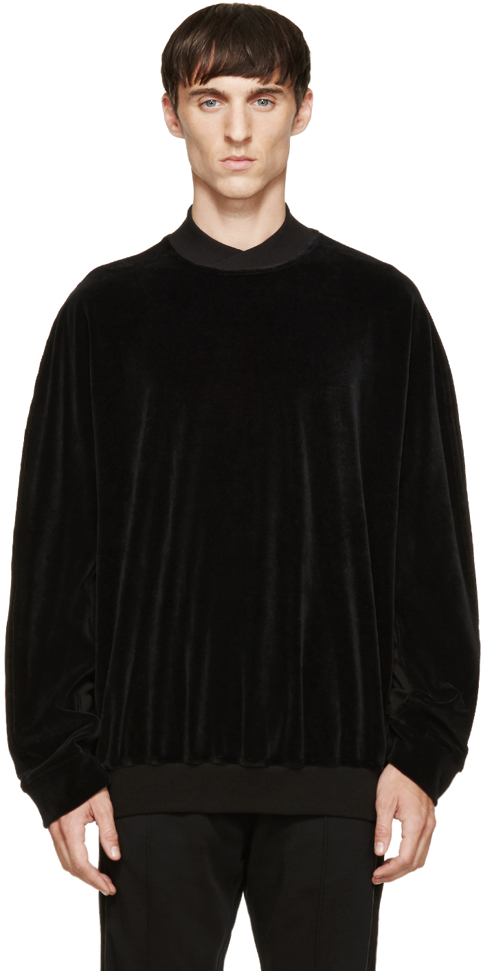haider ackermann velour hoodie