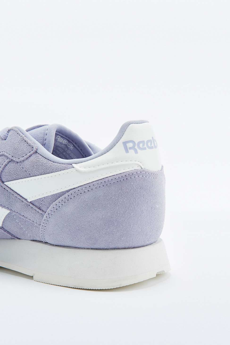 reebok classic lilac suede trainers