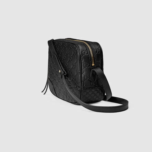 Gucci Bree Ssima Leather Tote in Black