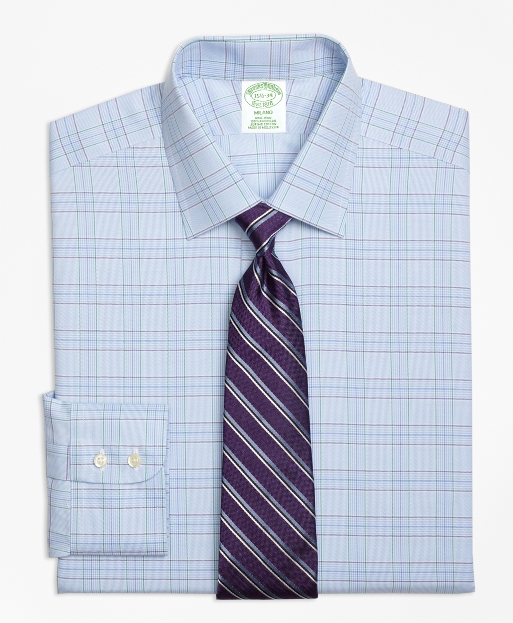 Lyst - Brooks Brothers Madison Classic-fit Dress Shirt, Non-iron Two ...