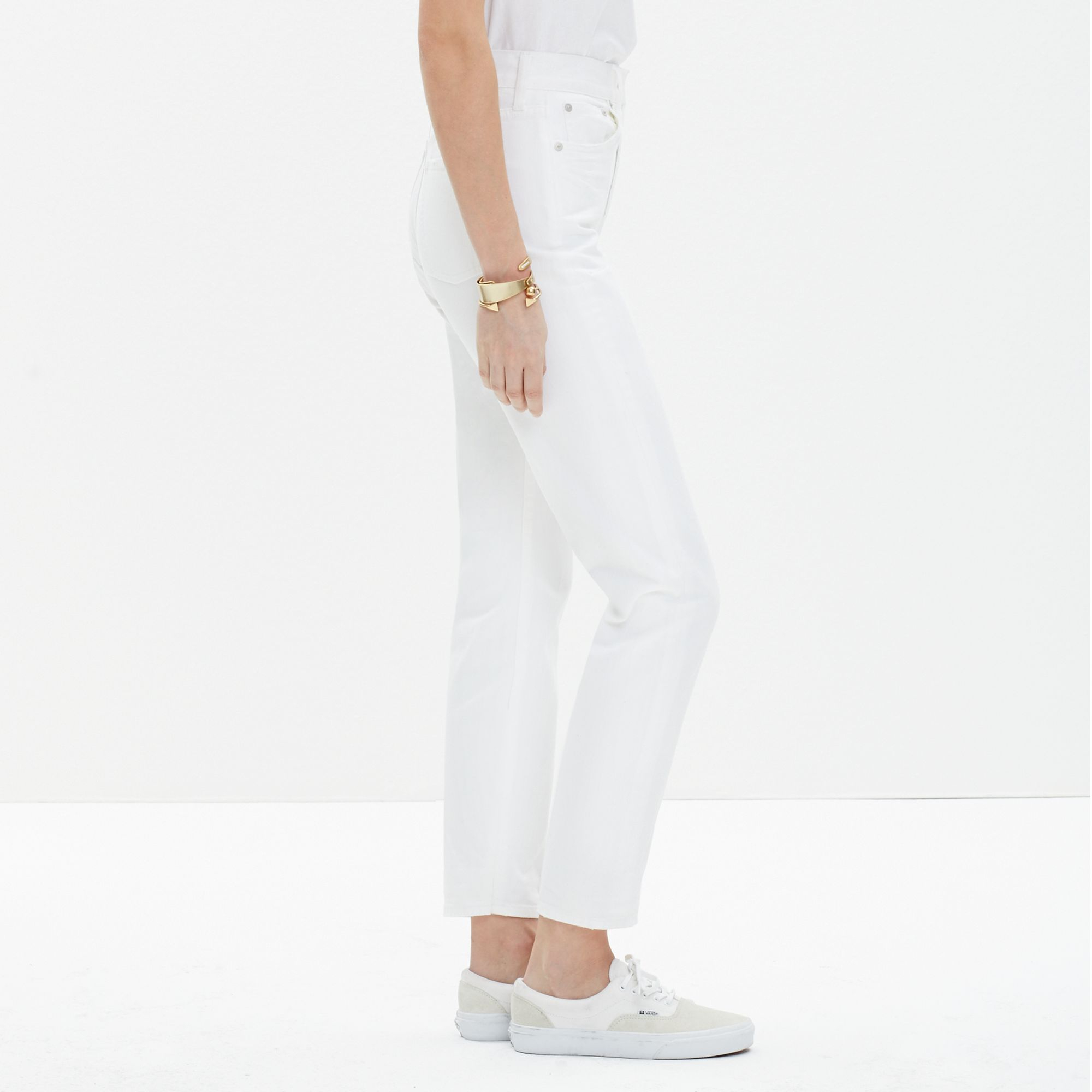 madewell perfect summer jean white