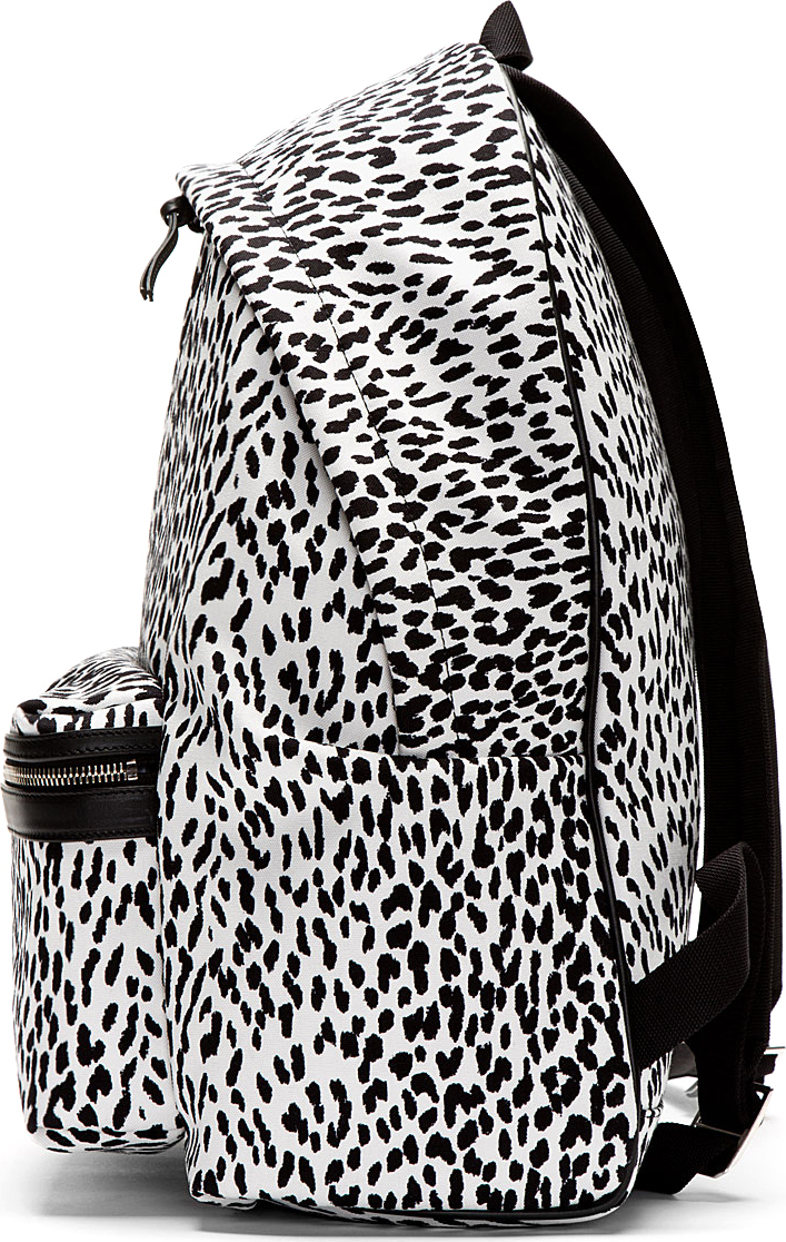 saint laurent leopard backpack