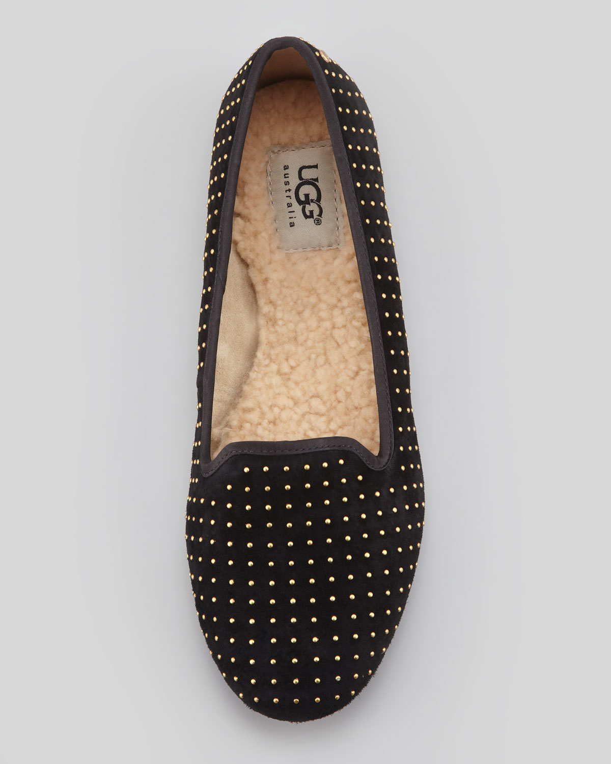 ugg black suede flats