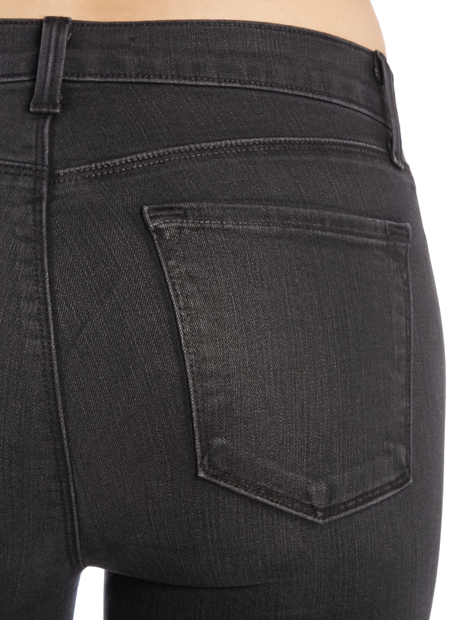 j brand maria high rise skinny jeans in seriously black