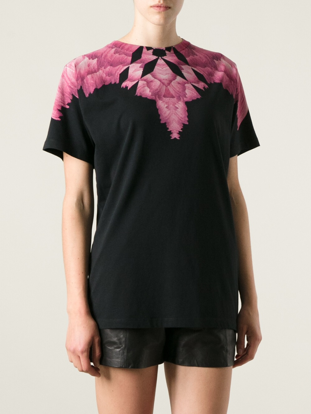 Marcelo Burlon Feather Print Tshirt in Black - Lyst