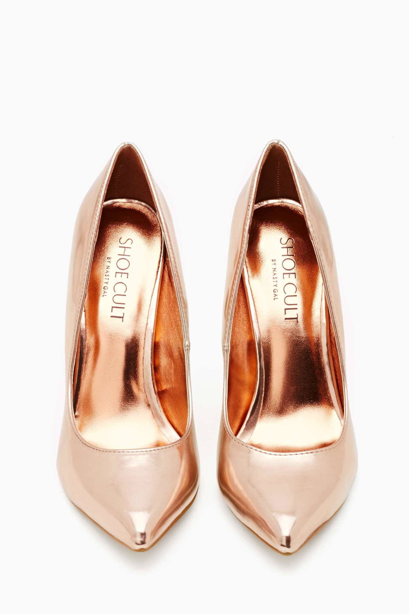 Nasty gal Shoe Cult Luxe Pump Rose Gold in Metallic Lyst