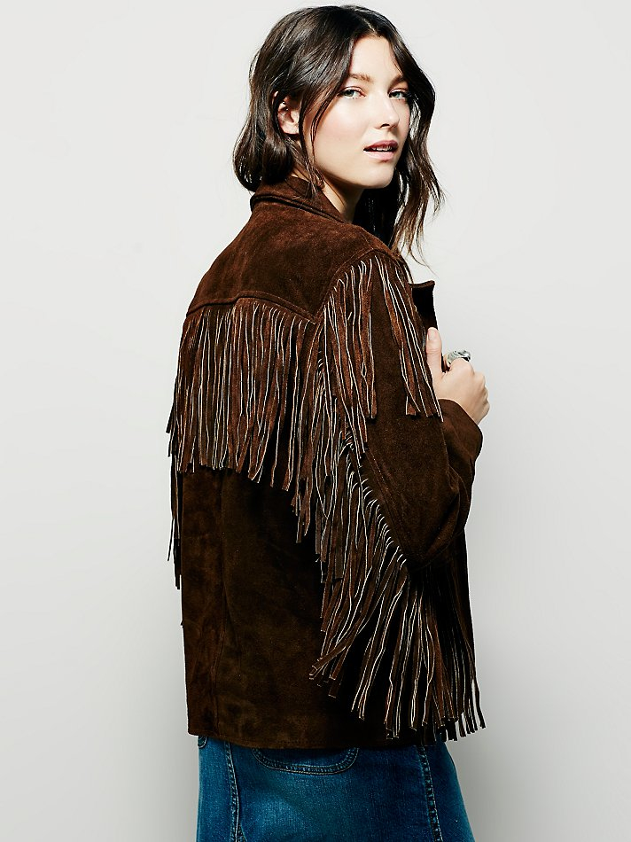 understated leather fringe jacket