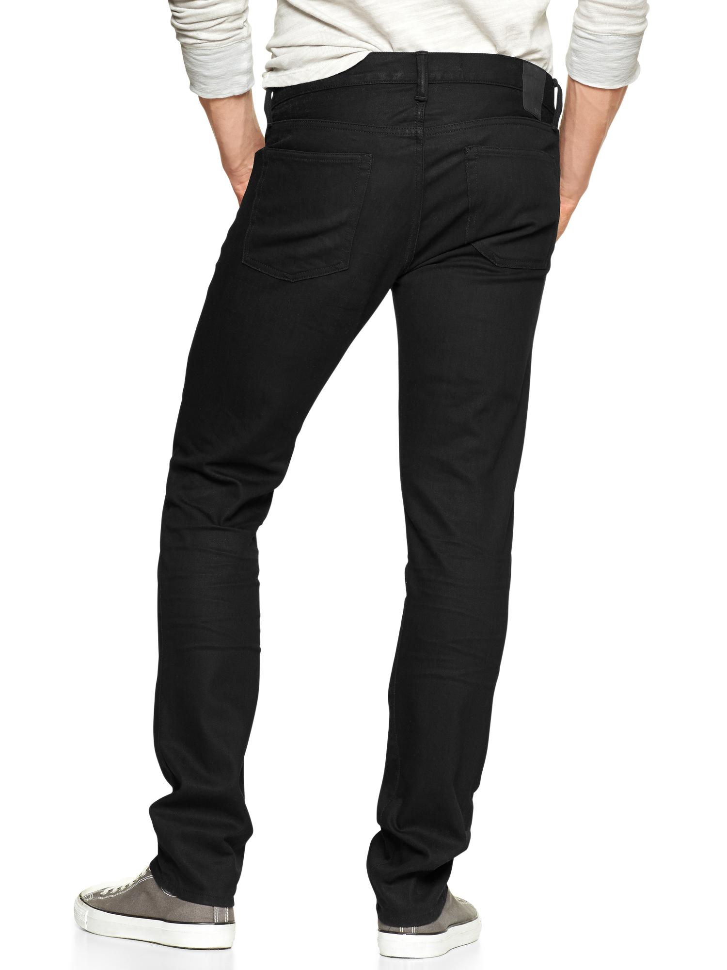 Gap Stretch 1969 Skinny Fit Jeans in Black for Men (black ) | Lyst
