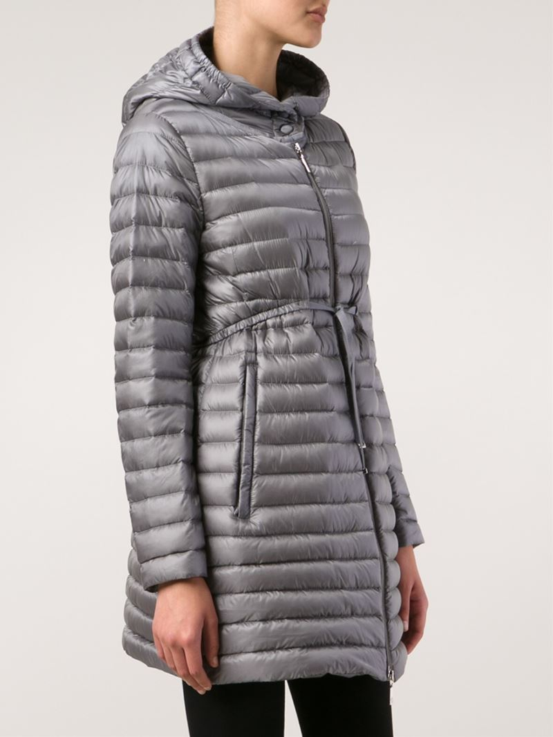 Moncler 'Barbel' Padded Jacket in Grey (Gray) - Lyst