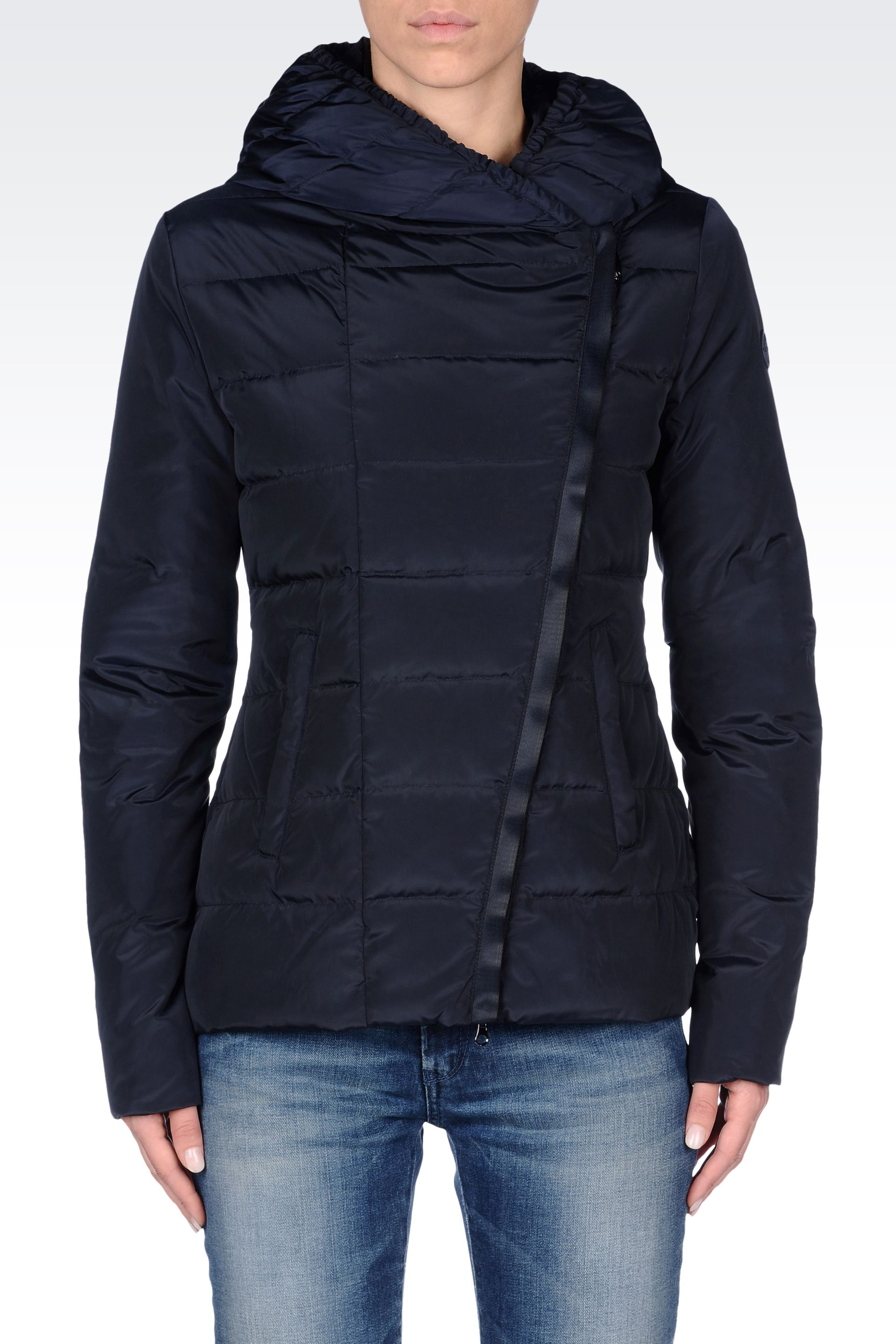 armani jeans down jacket women's