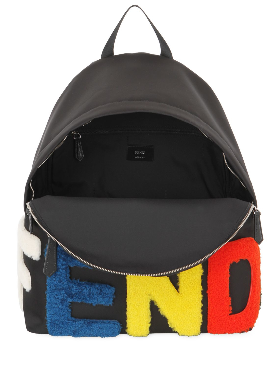 fendi logo backpack