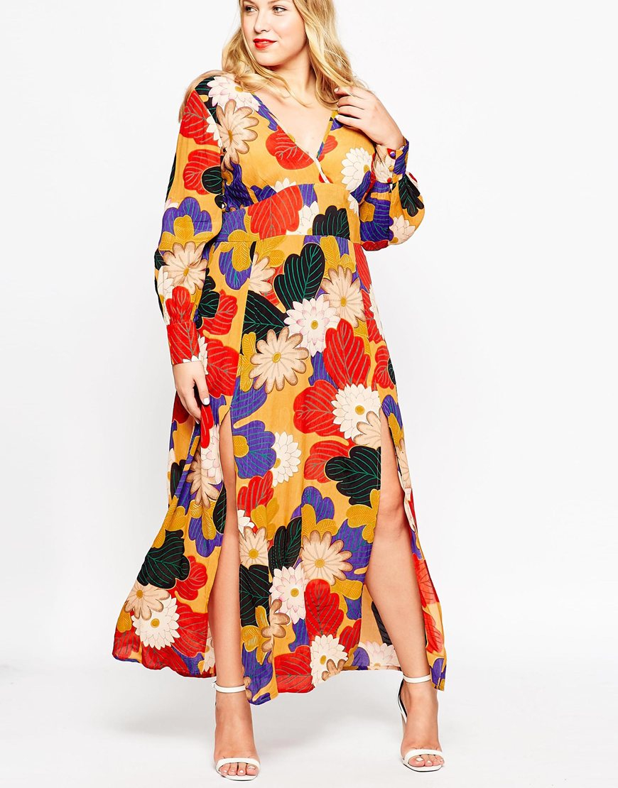 asos curve floral dress