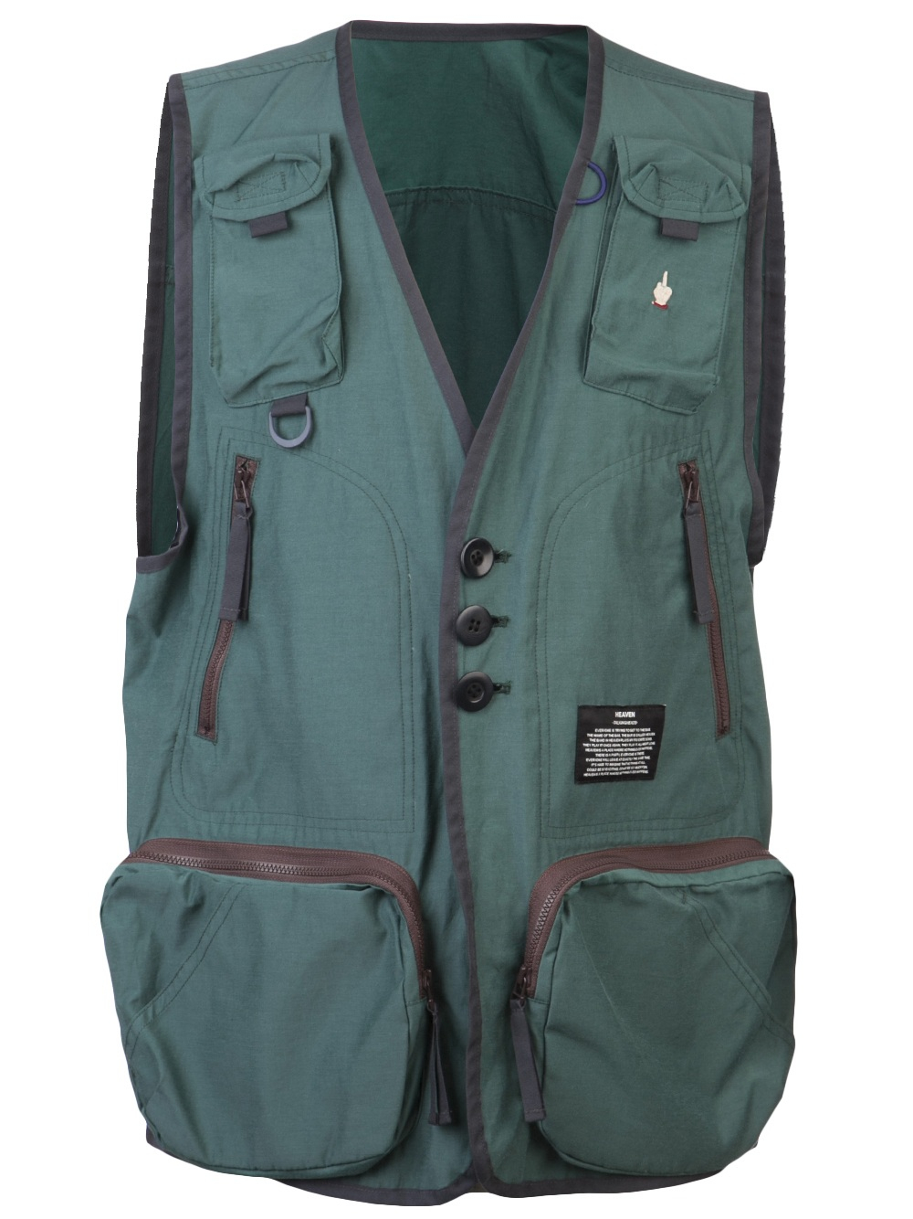 Lyst Undercover Utility Vest in Green for Men