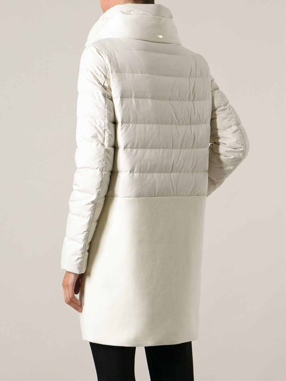 Lyst Herno Feather Down Coat in White