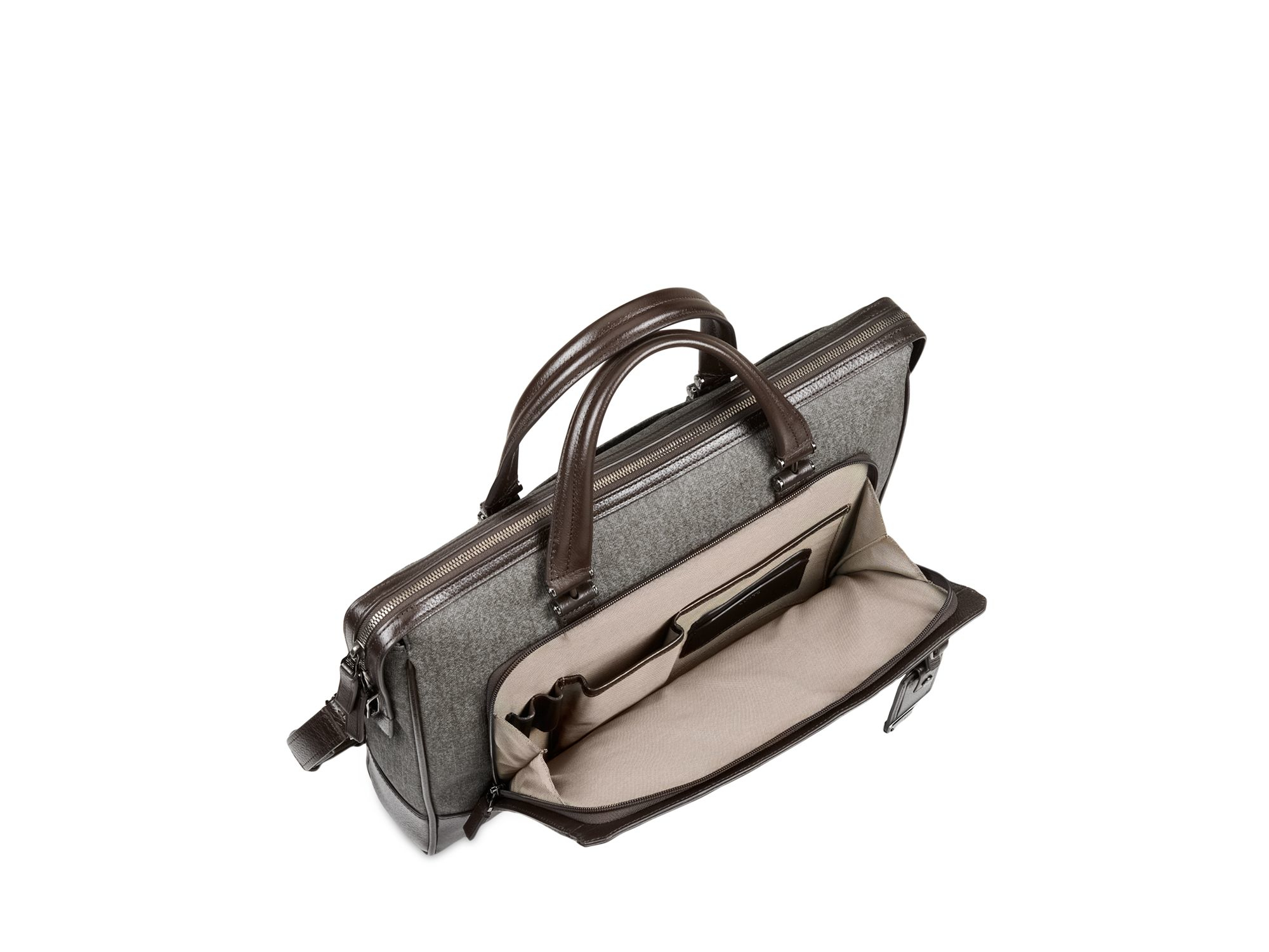 tumi canvas briefcase