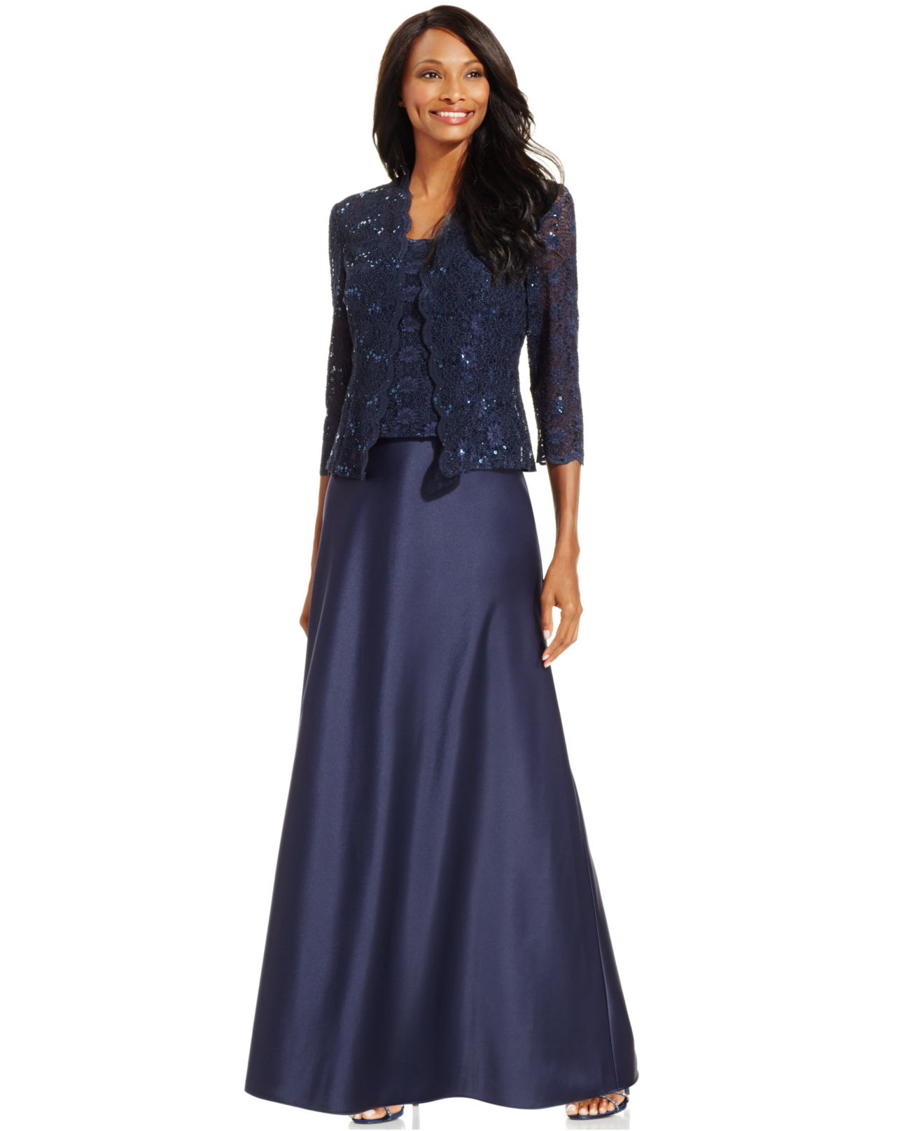 alex evenings lace dress