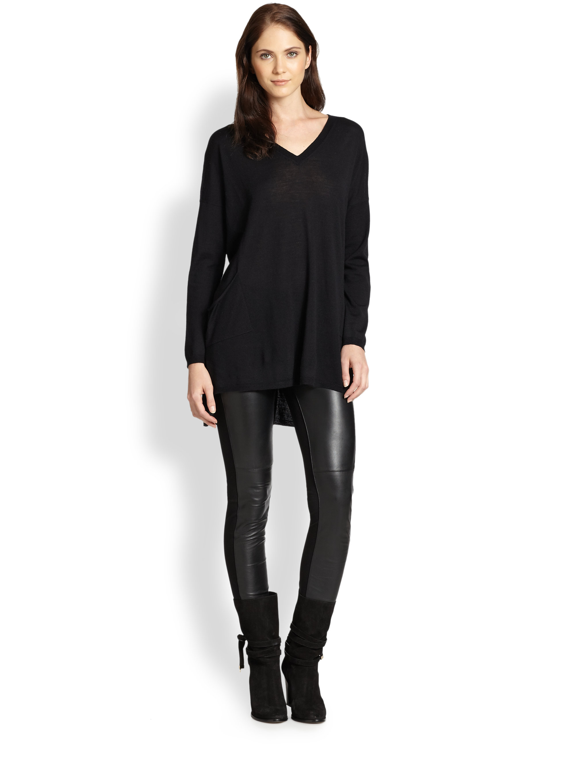 eileen fisher leather pants