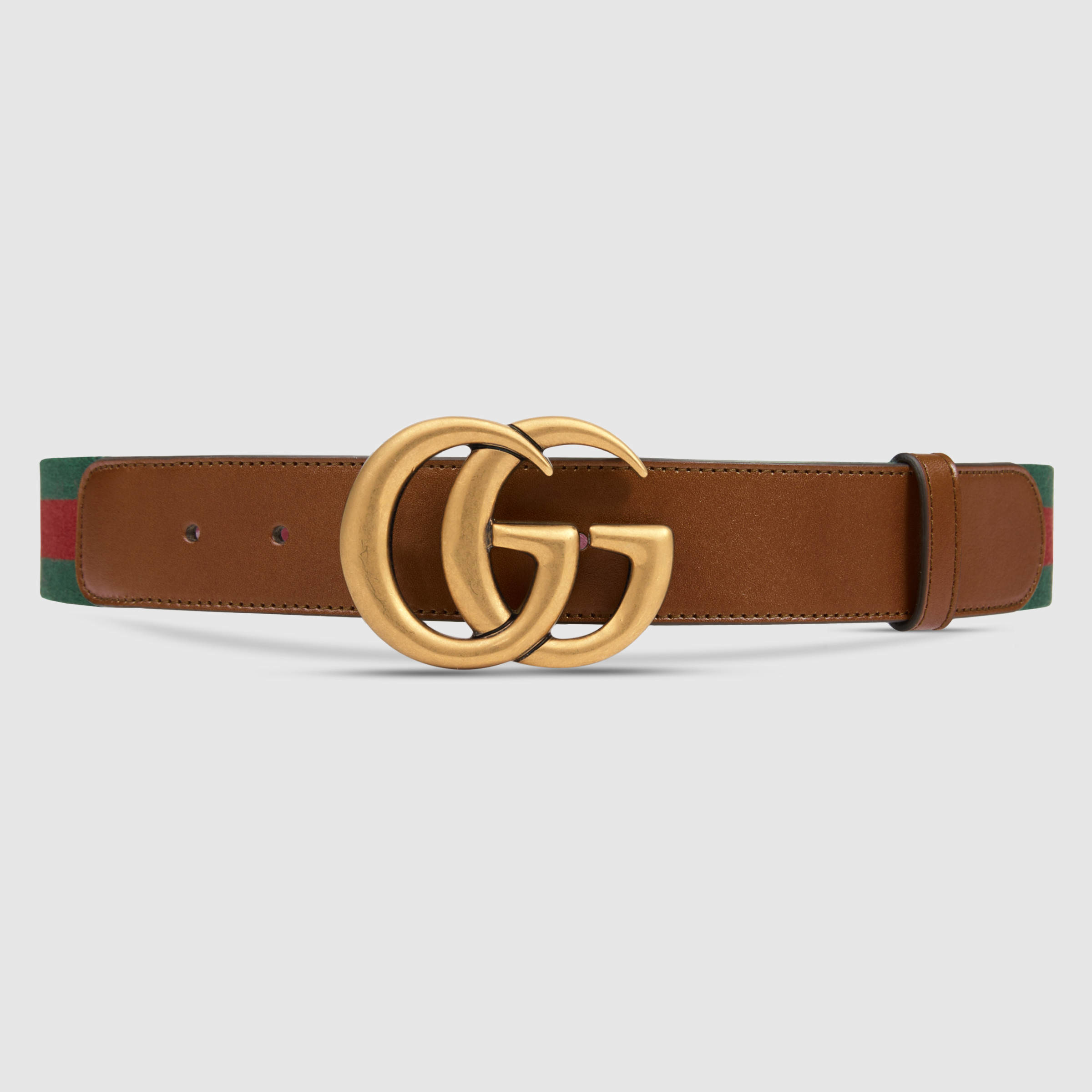Gucci Web Belt With Double G Buckle for Men | Lyst